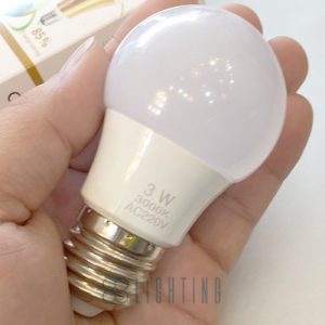Bóng đèn bulb kín nước 3W ánh sáng trắng, vàng giá rẻ