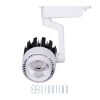 Đèn rọi ray COB 30W, dạng khuỷu, vỏ trắng chiếu sáng showroom