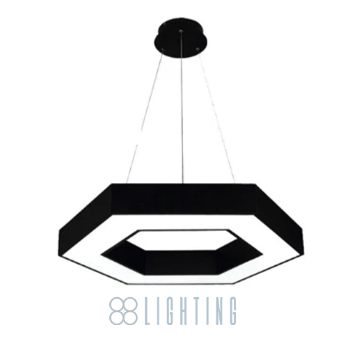 Đèn thả văn phòng hình lục giác phi 600mm