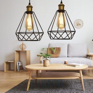 Đèn thả mẫu đèn kim cương đơn giản đui đồng cực chất