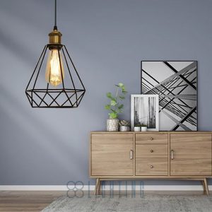 Đèn thả mẫu đèn kim cương đơn giản đui đồng cực chất