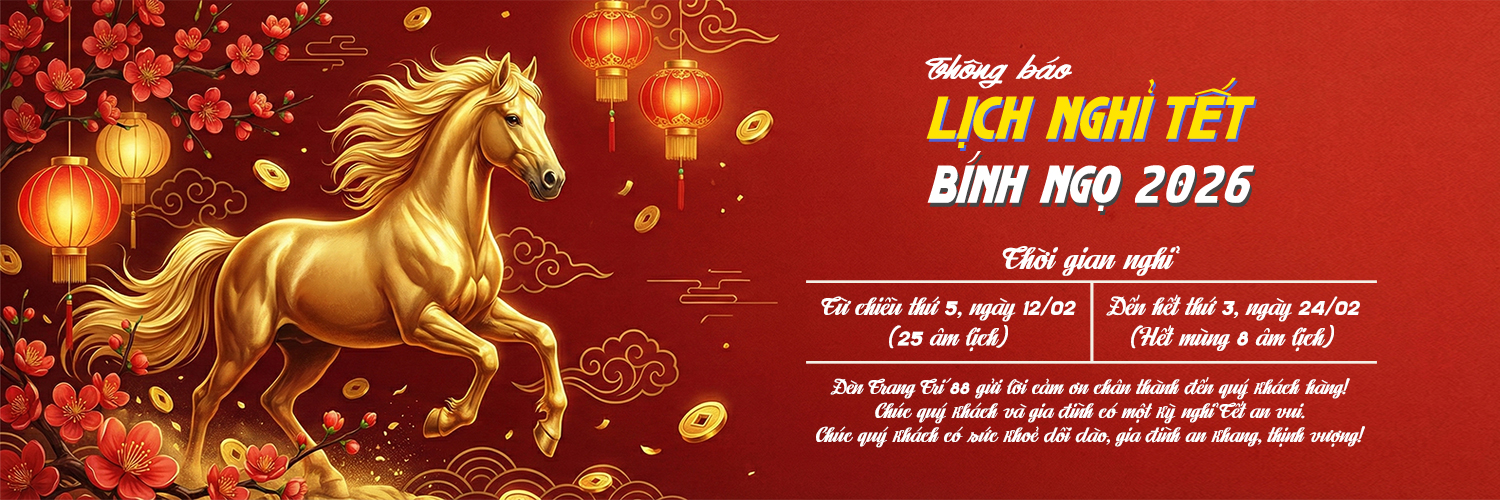 88 Lighting nghỉ Tết Nguyên Đán