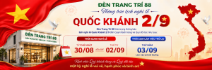 Thông báo lịch nghỉ lễ Quốc Khánh 2:9 – 88 Lighting